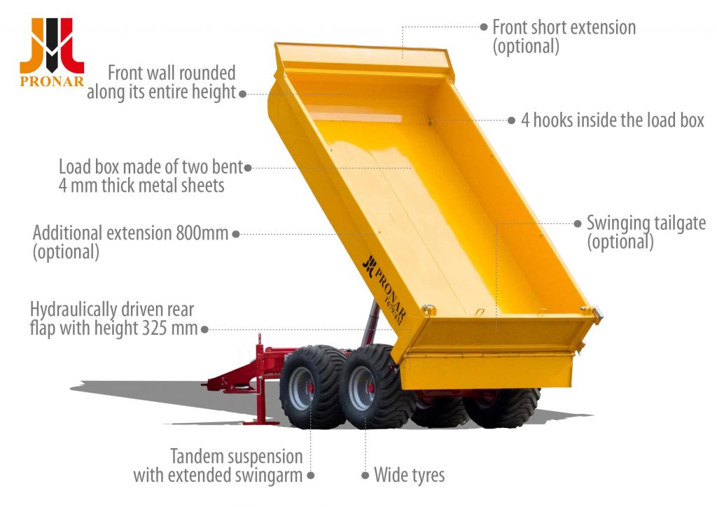 Dump trailer PRONAR T679/4M 