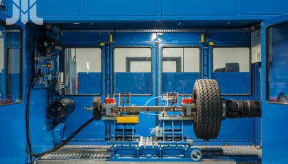 Tests of axles in operating conditions