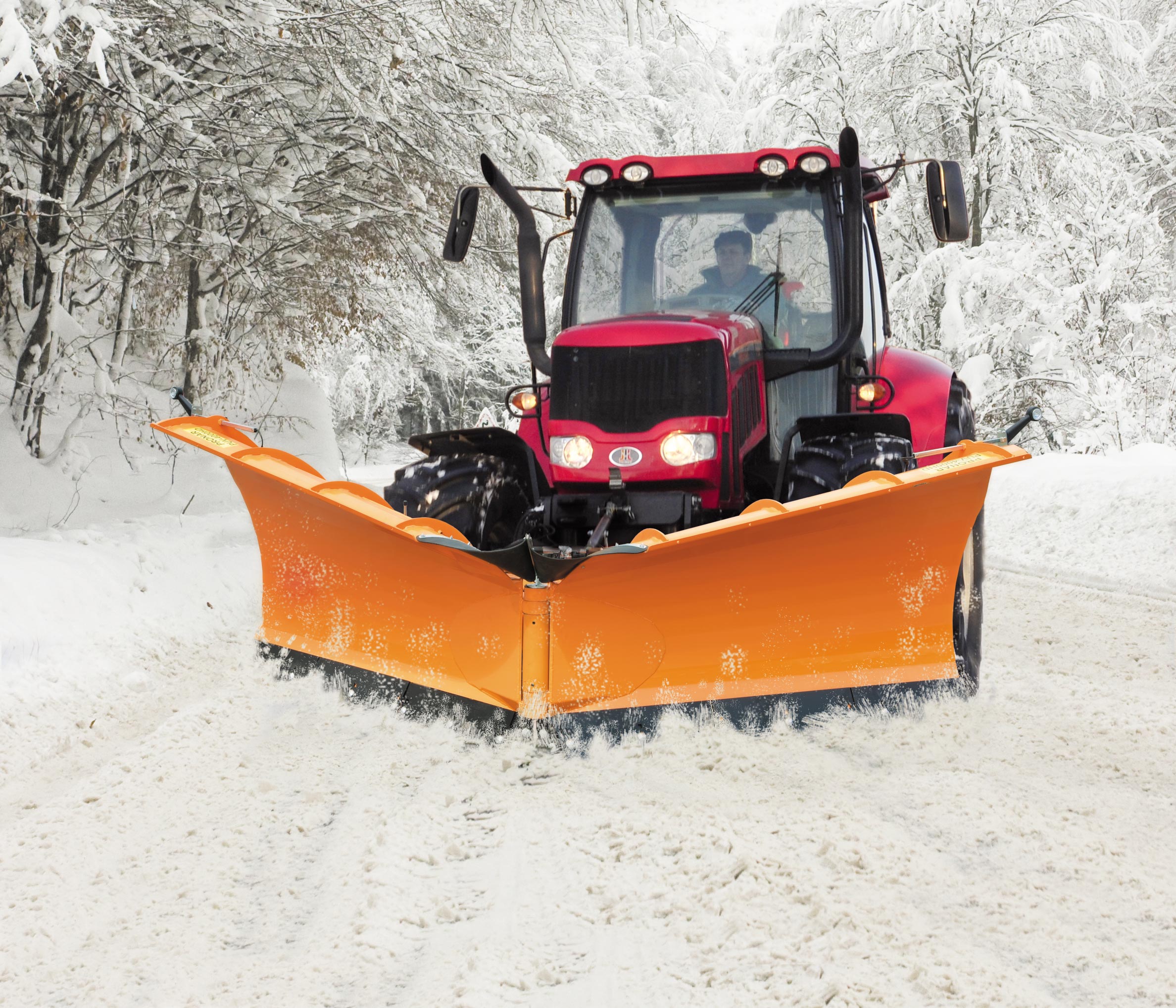 Chasse neige avec lame d'amortissement en 3.20 m pour télescopique, Chasse- neiges, Équipement d'hiver