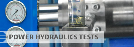 Power hydraulics tests