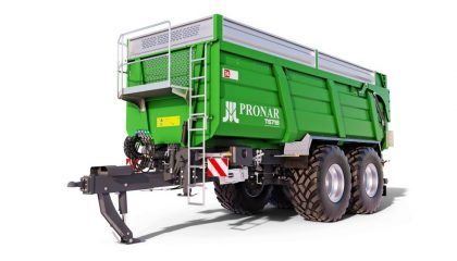 PRONAR T6718 (EU, тандем) – сельскохозяйственный прицеп с монококовым кузовом