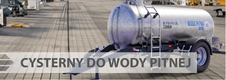 Cysterny do wody pitnej Pronar
